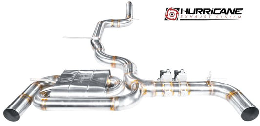 Hurricane 3,5" Abgasanlage für Seat Leon FR 190PS OPF V2