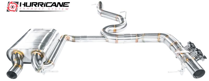 Hurricane 3,5" Abgasanlage für Seat Leon Cupra ST 300 AWD Carbon Edition 5F V2