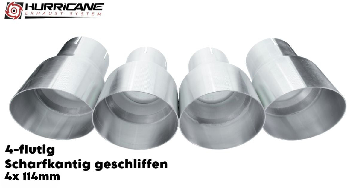 Hurricane 3,5" Abgasanlage für Golf 8,5 R FL 333PS