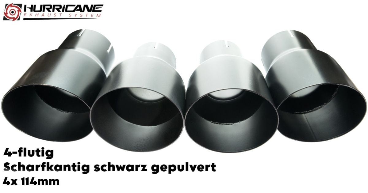 Hurricane 3,5" Abgasanlage für Golf 8,5 R FL 333PS
