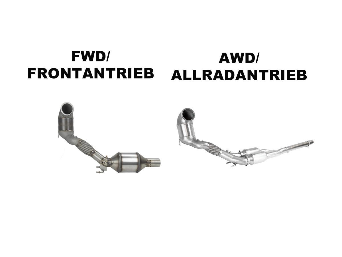 Bull-X Downpipe VAG 2.0 TSI EA888 Gen.4 FWD/AWD (z.B. Golf 8 GTI/R)